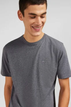 New T-hirt Gri Co Rond A anche Courte Homme T-Shirts