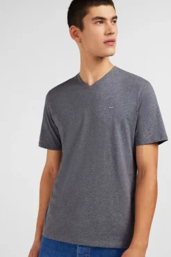 T-hirt Gri Co V A anche Courte Homme T-Shirts