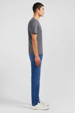 T-hirt Gri Co V A anche Courte Homme T-Shirts