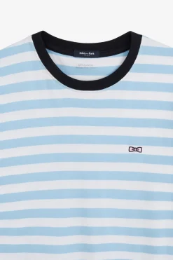 Outlet T-hirt anche Courte A Rayure Femme T-Shirts