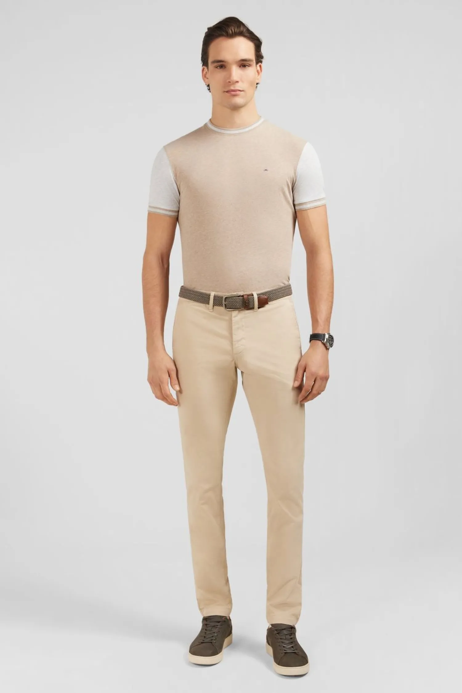 Outlet T-hirt anche Courte Beige Coorbock Homme T-Shirts