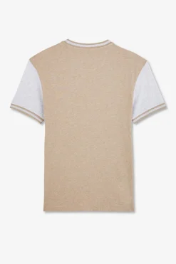 Outlet T-hirt anche Courte Beige Coorbock Homme T-Shirts