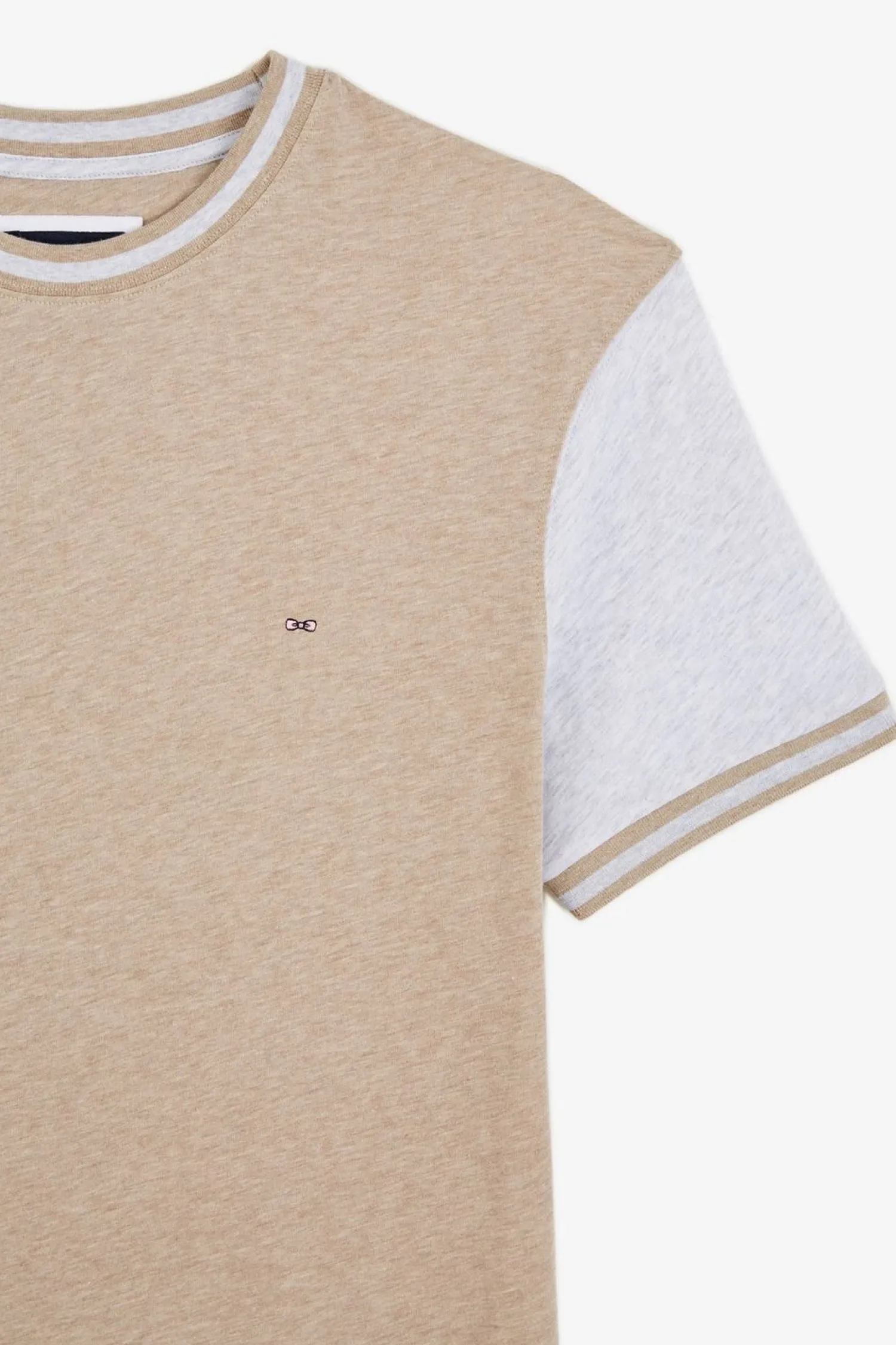 Outlet T-hirt anche Courte Beige Coorbock Homme T-Shirts