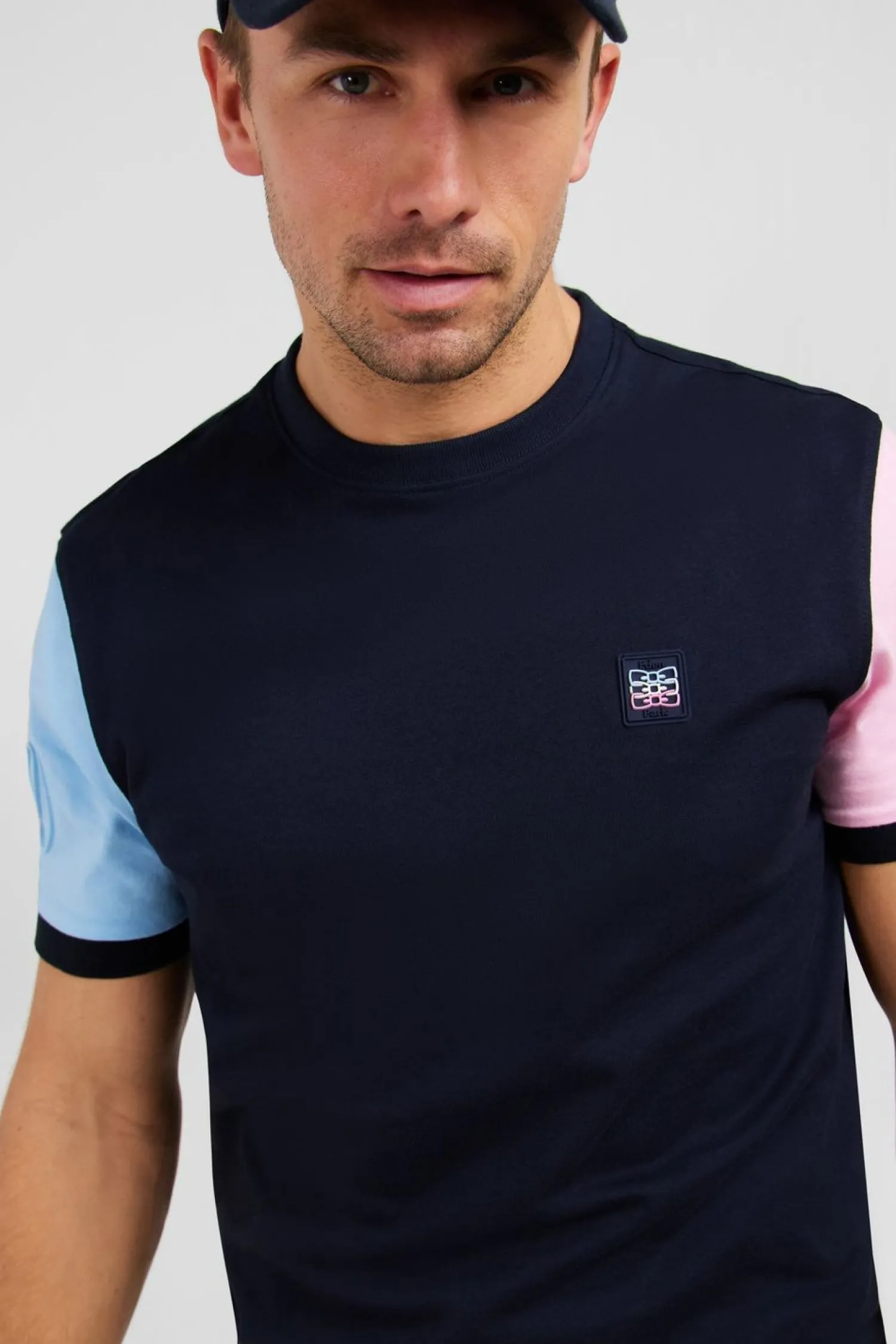 Hot T-hirt anche Courte Bicoore arine En Coton Homme T-Shirts