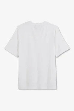 T-hirt anche Courte Banc Uni Femme T-Shirts