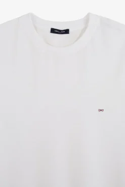 T-hirt anche Courte Banc Uni Femme T-Shirts