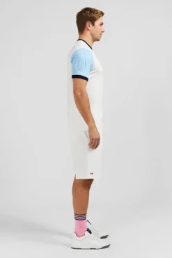 Sale T-hirt anche Courte Banc En Coton Detai Ebee Homme T-Shirts
