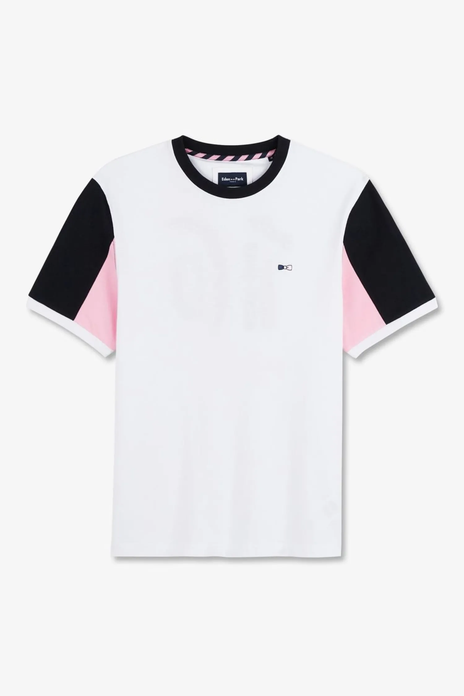 Discount T-hirt anche Courte Banc En Coton Broderie Nuero 10 Homme T-Shirts