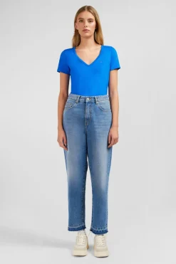 Sale T-hirt anche Courte Beu En Coton Pia Femme T-Shirts