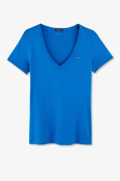 Sale T-hirt anche Courte Beu En Coton Pia Femme T-Shirts