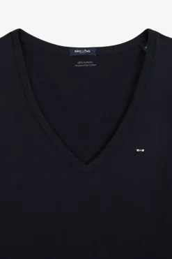 Sale T-hirt anche Courte Beu arine En Coton Pia Femme T-Shirts