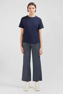 Sale T-hirt anche Courte Beu arine Uni Femme T-Shirts
