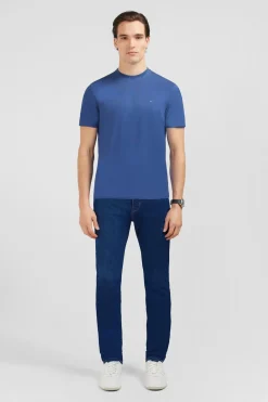 New T-hirt anche Courte Beu Uni Homme T-Shirts
