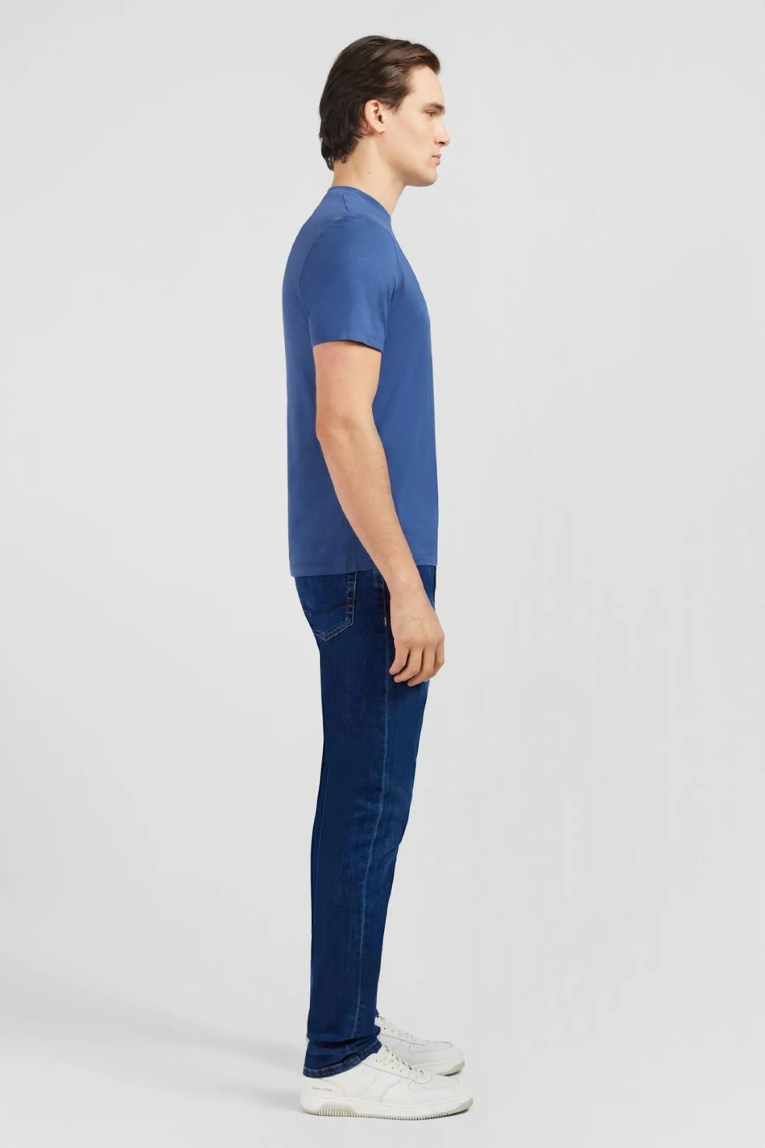 New T-hirt anche Courte Beu Uni Homme T-Shirts