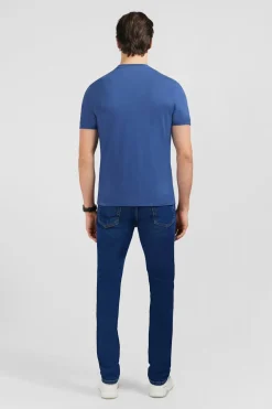 New T-hirt anche Courte Beu Uni Homme T-Shirts
