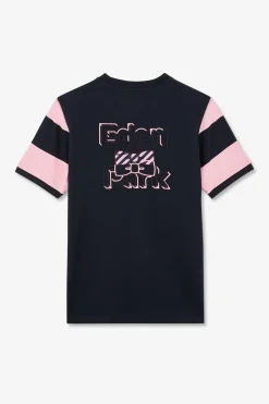 Clearance T-hirt anche Courte Cerce arine Et Roe En Coton Homme T-Shirts