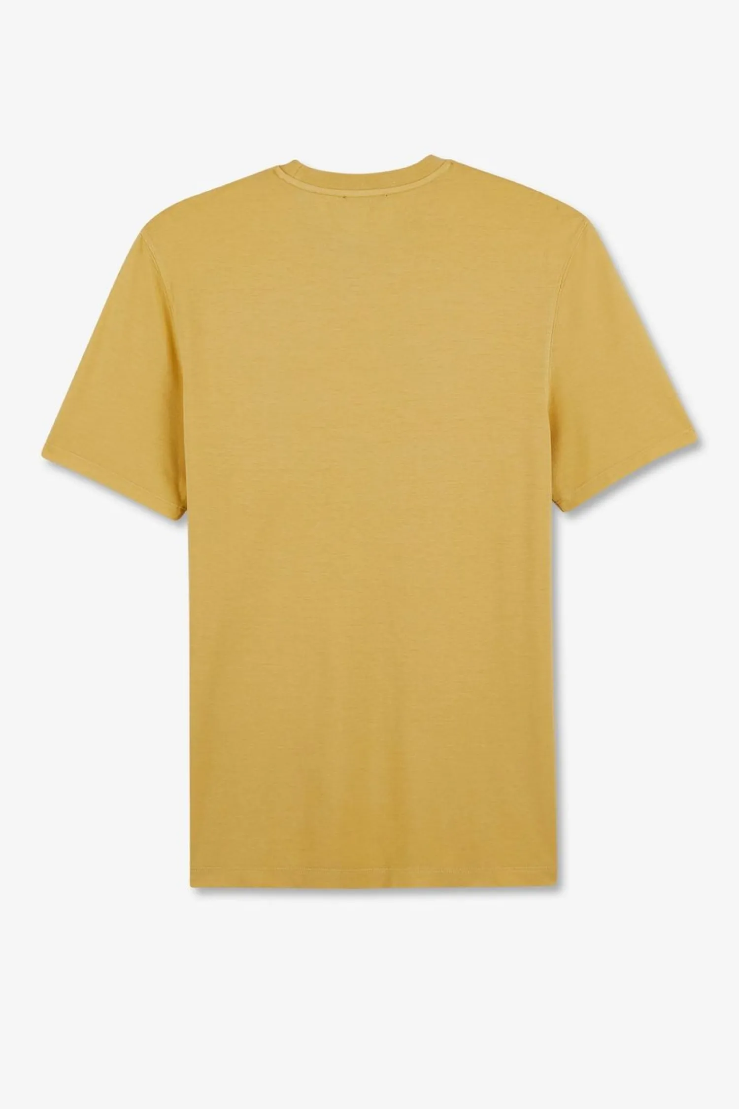 Hot T-hirt anche Courte Jaune Uni Homme T-Shirts