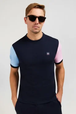 T-hirt anche Courte arine En Coton Detai Ebee Homme T-Shirts