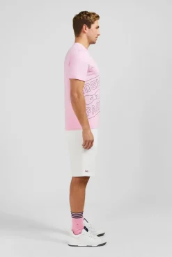 New T-hirt anche Courte Roe En Coton erigraphie Homme T-Shirts