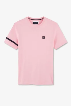 Clearance T-hirt anche Courte Roe En Coton Badge Ebee Homme T-Shirts