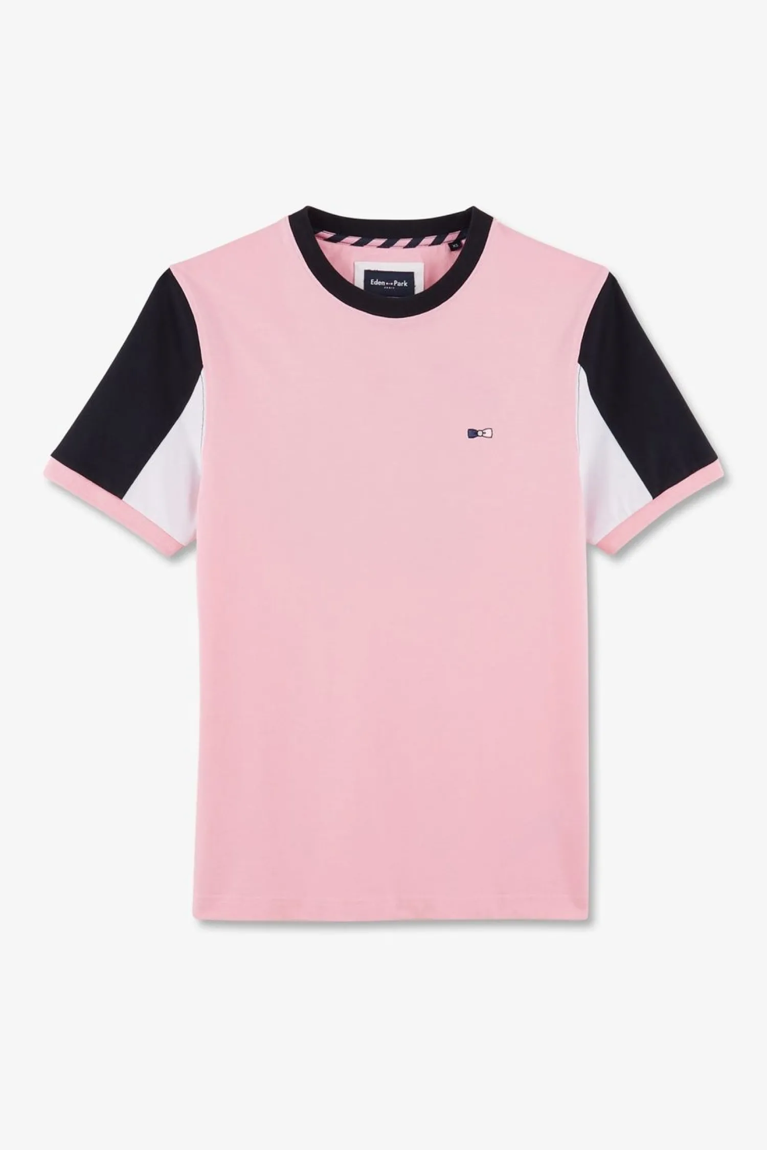 New T-hirt anche Courte Roe En Coton Broderie Nuero 10 Homme T-Shirts