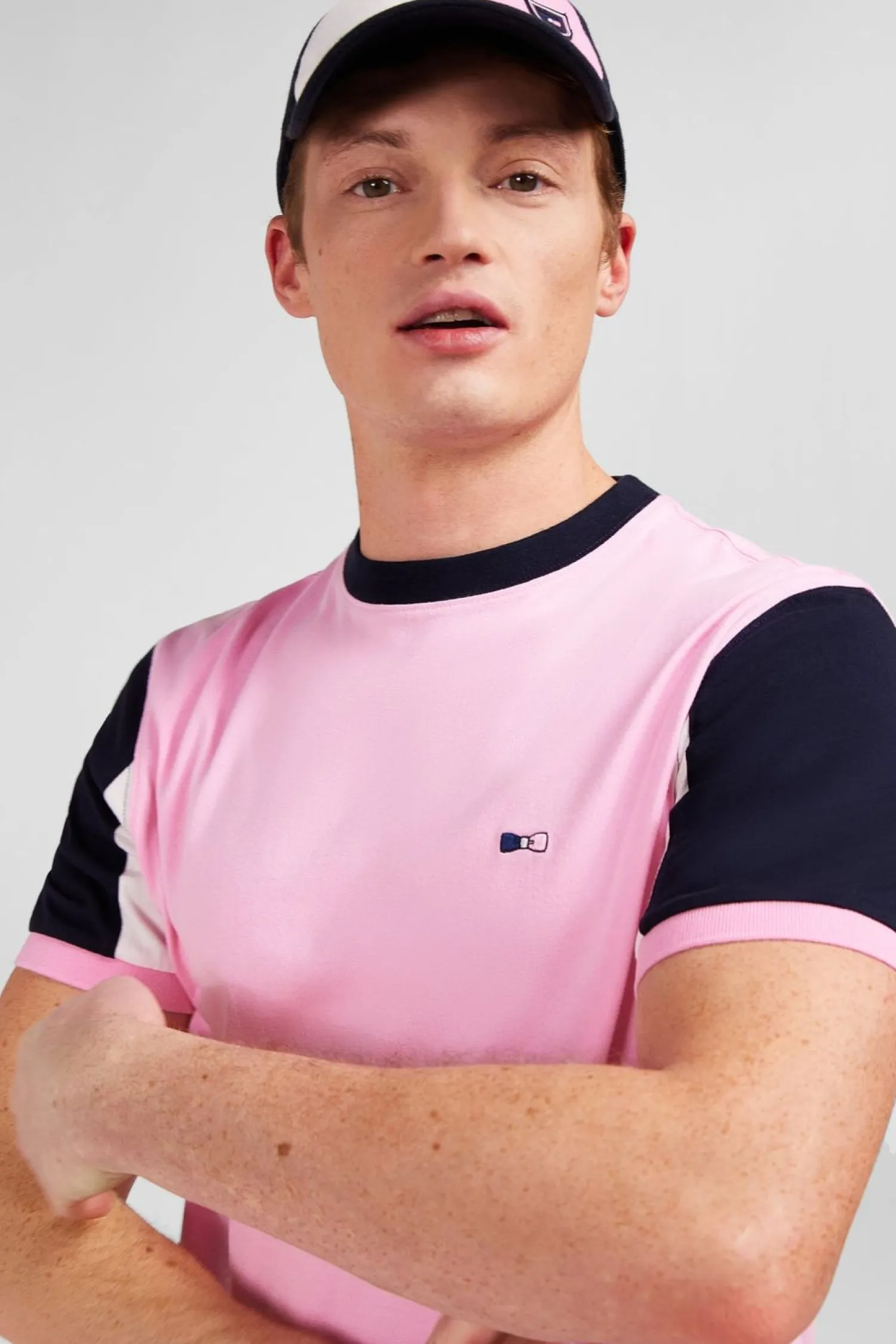 New T-hirt anche Courte Roe En Coton Broderie Nuero 10 Homme T-Shirts