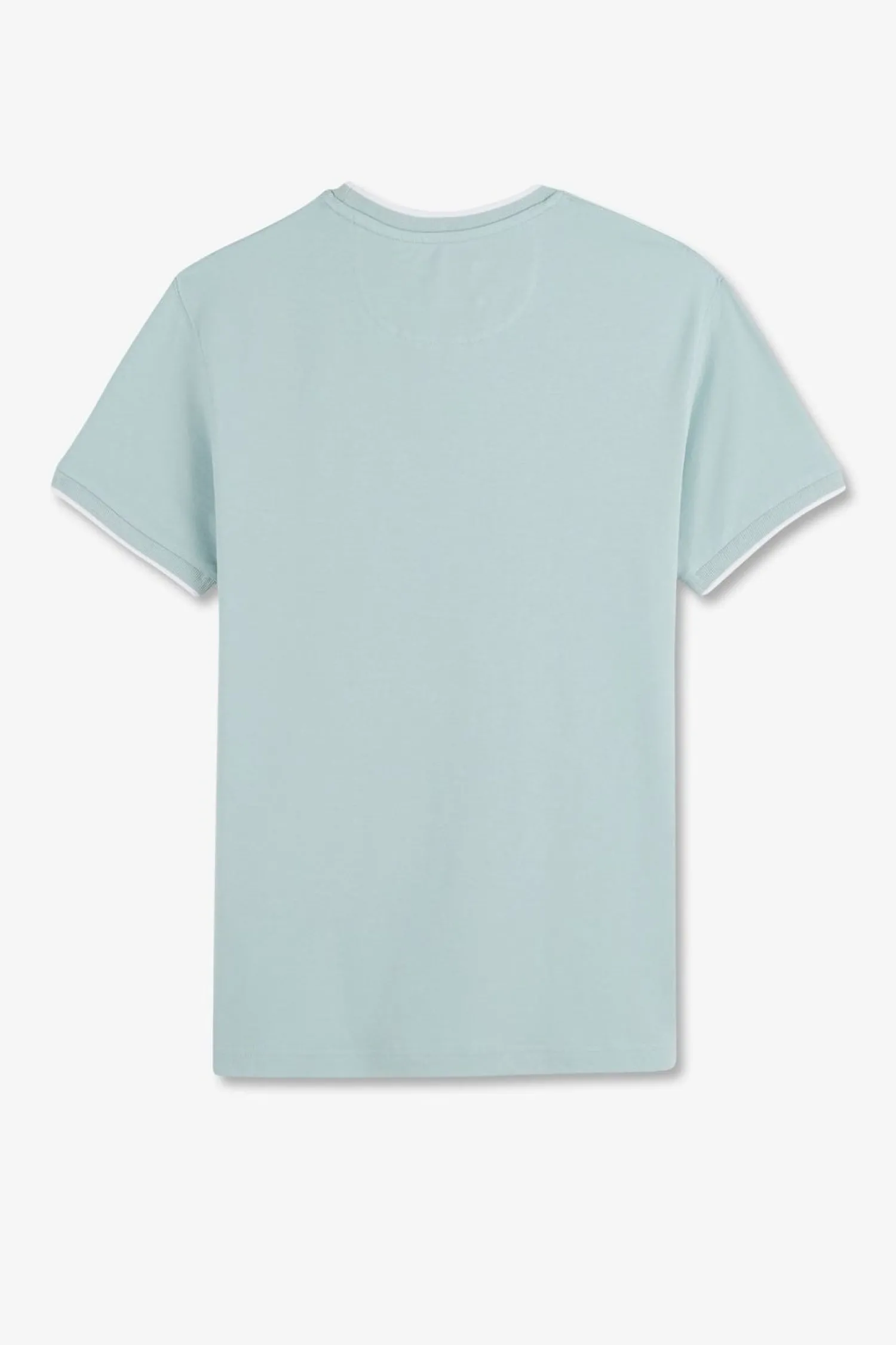 Discount T-hirt anche Courte Uni Vert En Coton tretch Homme T-Shirts