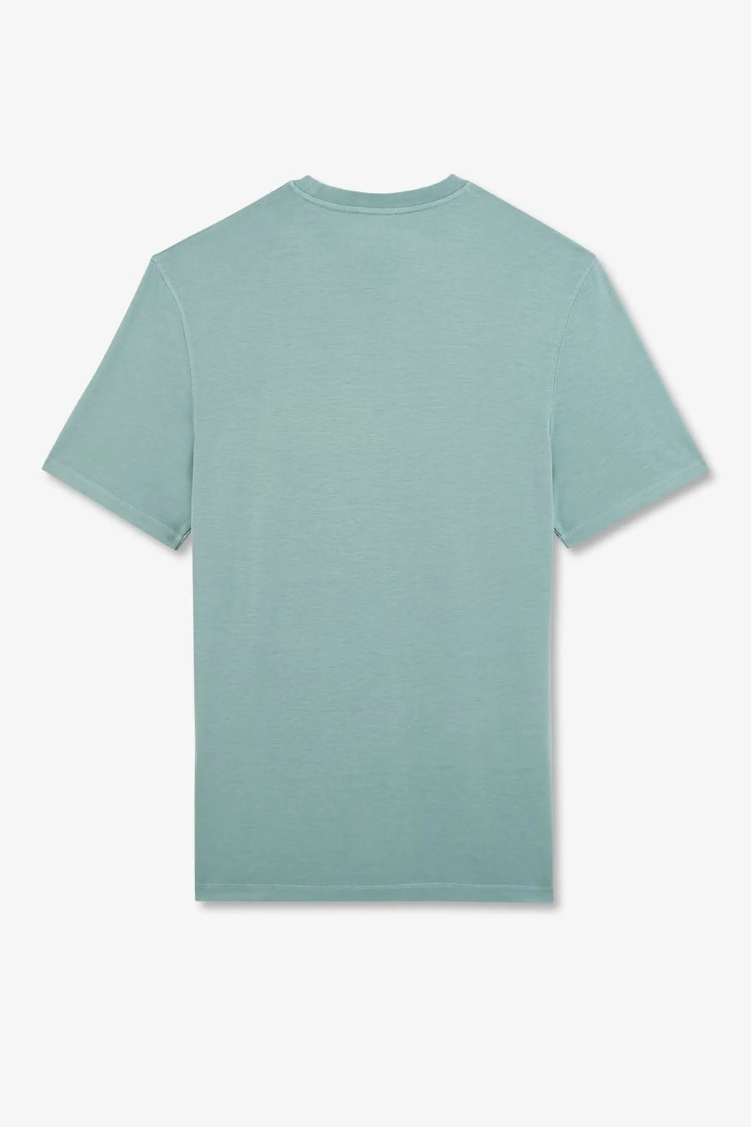 Discount T-hirt anche Courte Vert Uni Homme T-Shirts