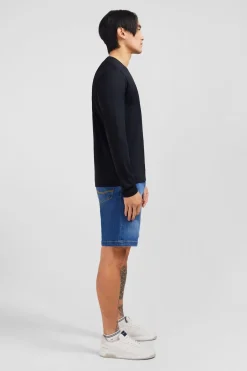 Hot T-hirt Noir Co V A anche ongue Homme T-Shirts